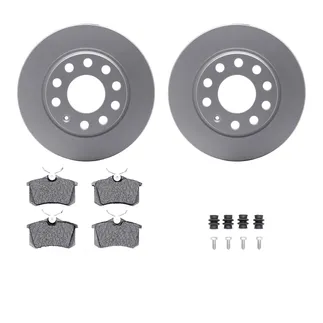 R1 Concepts WDWH1-73008 Brake Rotor- Carbon Coated W/ Ceramic Pads & Hdw